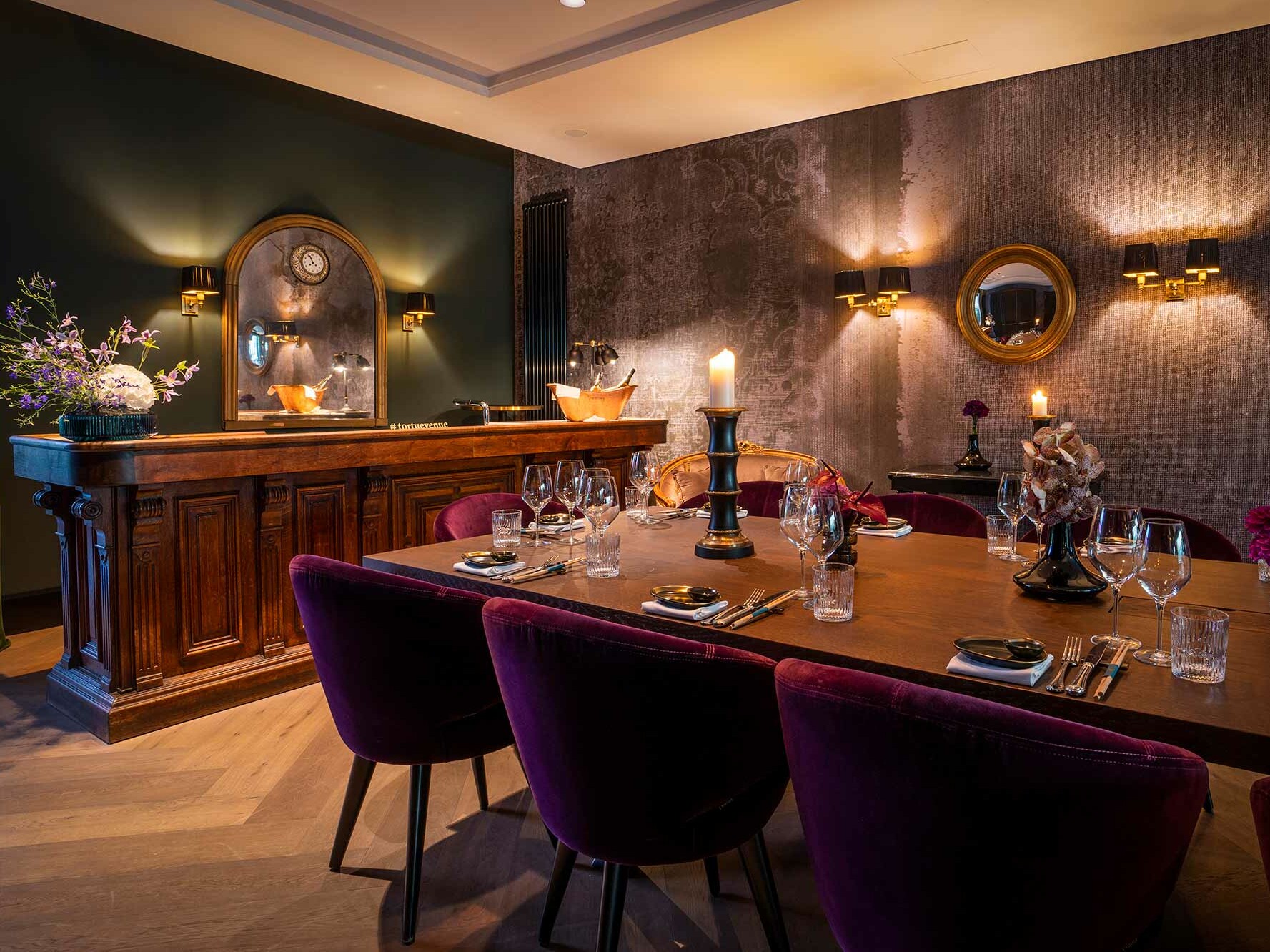 private dining with excellent service at hotel tortue hamburg